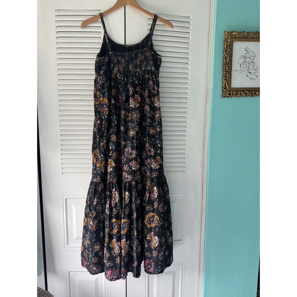 Natural Life Floral Maxi Dress Cotton Boho Adjustable Strap Sundress M NWT - Picture 10 of 10